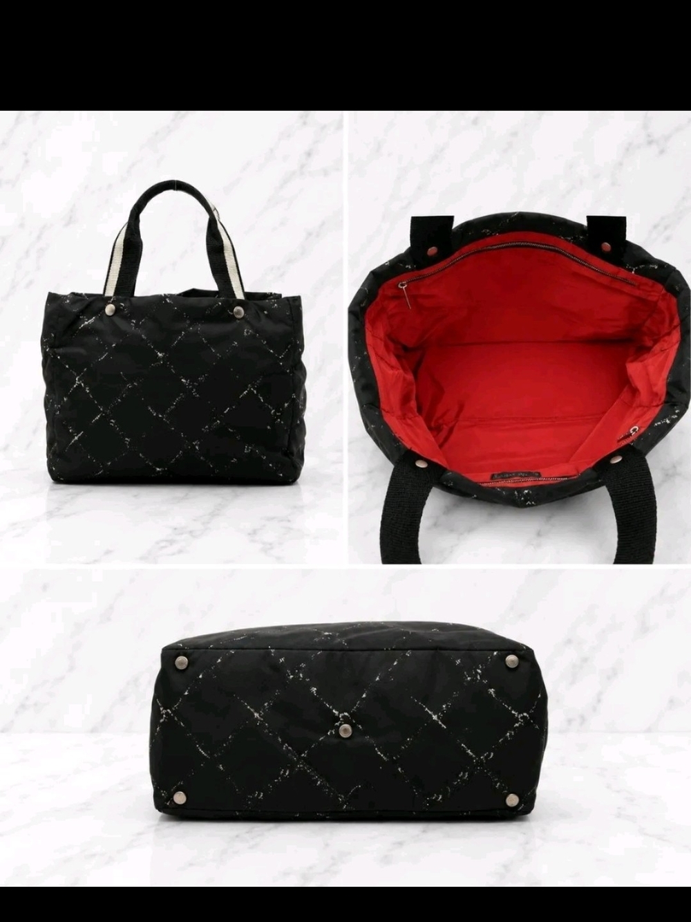 Chanel Travel Set Ligne Tote And Chanel Travel Ligne cosmetic bag